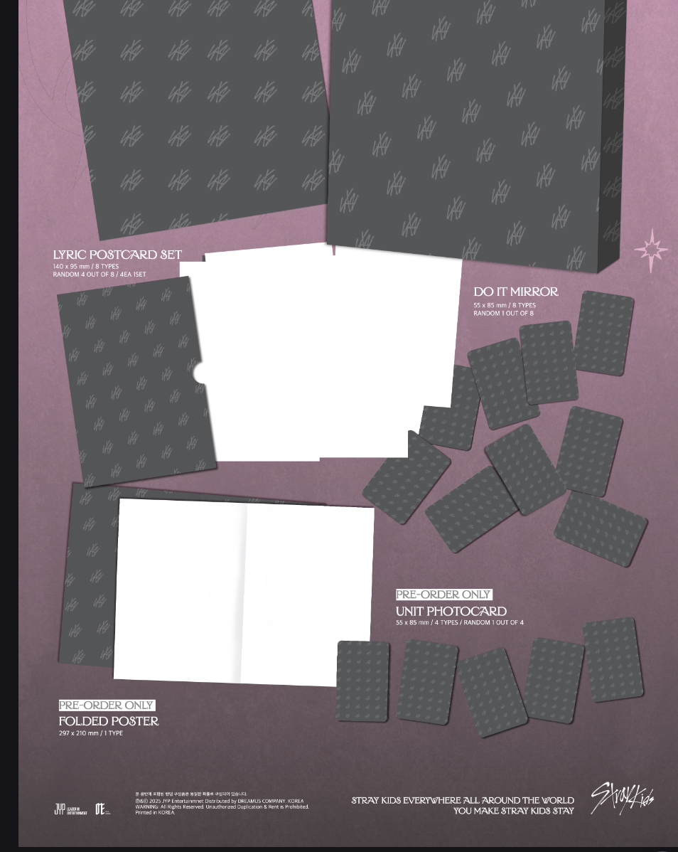 STRAY KIDS SKZ IT TAPE [DO IT] Album DO Ver. Pre-order gift